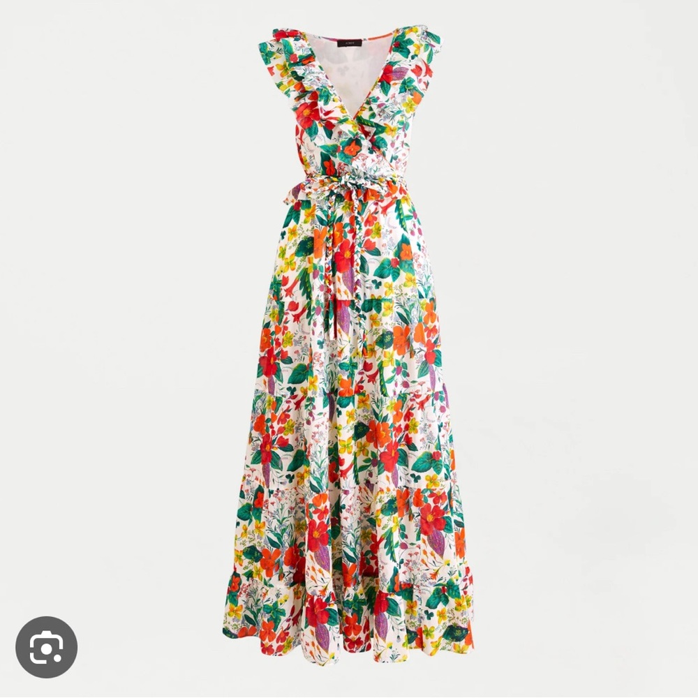 J.Crew tiered maxi dress